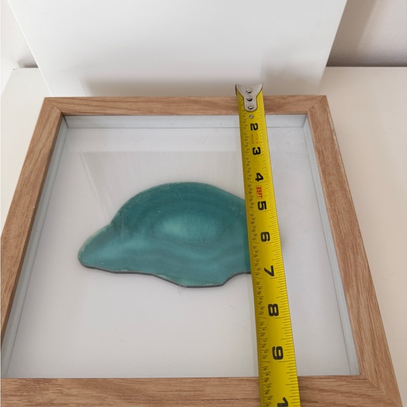 Teal Agate Slice Framed Wall Art - Picture 3 of 3